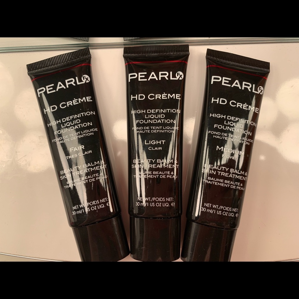 Eve pearl hd creme foundation 3 shades fair light